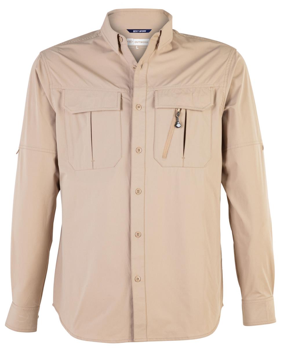 Camisa Outwork Abelia Hombre Manga Larga
