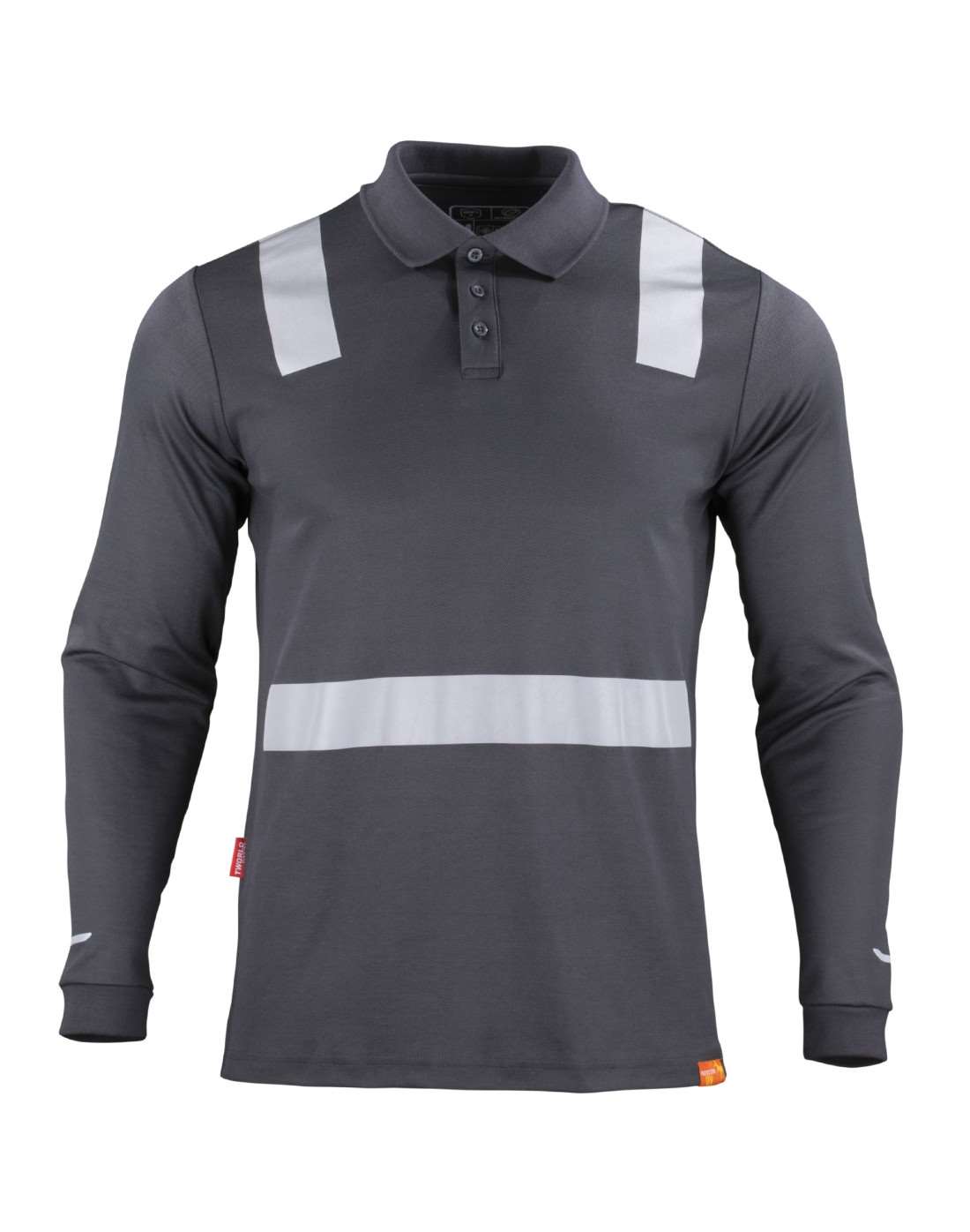 Polera Polo Hibrida Reflectiva Manga Larga